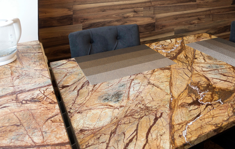 Rainforest Brown Steintischplatte